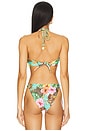 view 3 of 5 Chain Drawstring Bandeau Bikini Top in Multicolor