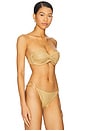view 3 of 6 Golden Sunset Underwire Push Up Bikini Top in Gold