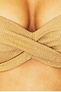 view 6 of 6 Golden Sunset Underwire Push Up Bikini Top in Gold