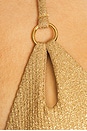 view 5 of 5 Golden Sunset Triangle Bikini Top in Gold