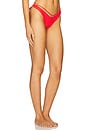 view 2 of 5 Sunset Glow Loop Brazilian Bikini Bottom in Red