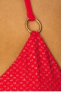 view 5 of 5 Sunset Glow Triangle Bikini Top in Red