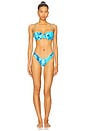 view 4 of 4 High Brazilian Bikini Bottom in Multicolor
