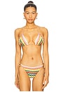 view 1 of 4 Triangle Bikini Top in Multicolor