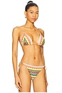 view 2 of 4 Triangle Bikini Top in Multicolor
