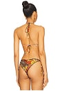 view 4 of 5 Chain Triangle Bikini Top in Multicolor