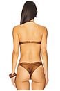 view 4 of 5 Underwire Push Up Bandeau Bikini Top in Brown