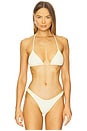 view 1 of 4 Luxe Stitch Seamless Triangle Bikini Top in Ivory