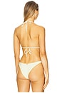 view 3 of 4 Luxe Stitch Seamless Triangle Bikini Top in Ivory