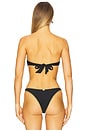 view 4 of 5 Free Form Bandeau Bikini Top in Black