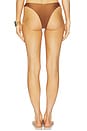 view 3 of 4 High Leg Brazilian Bikini Bottom in Brown Story