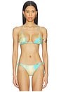 view 1 of 5 Seamless Triangle Bikini Top in Multicolor