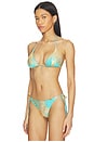 view 2 of 5 Seamless Triangle Bikini Top in Multicolor