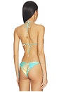 view 3 of 5 Seamless Triangle Bikini Top in Multicolor