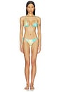 view 4 of 5 Seamless Triangle Bikini Top in Multicolor