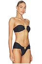 view 2 of 4 Bandeau Bikini Top in Black