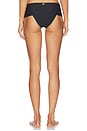 view 3 of 4 Banded Moderate Scrunch Side Bikini Bottom in Black