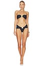 view 4 of 4 Banded Moderate Scrunch Side Bikini Bottom in Black