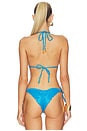 view 3 of 4 TOP BIKINI in Blue