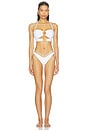 view 4 of 4 BAS DE MAILLOT DE BAIN SCRUNCH  in White