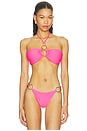 view 1 of 4 HAUT DE MAILLOT DE BAIN SOLAR in Neon Pink