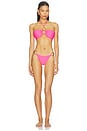 view 4 of 4 HAUT DE MAILLOT DE BAIN SOLAR in Neon Pink