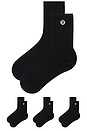 view 2 of 2 Daily Essential Socks 3 Pair in Black