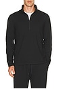 view 1 of 4 Soft Jersey Half Zip Sweater in Black