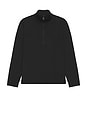 view 5 of 4 Soft Jersey Half Zip Sweater in Black