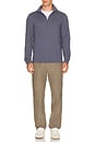 view 4 of 4 Soft Jersey Half Zip Sweater in Dusty Diamond
