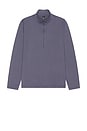 view 5 of 4 Soft Jersey Half Zip Sweater in Dusty Diamond