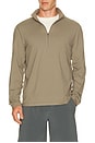 view 1 of 4 Soft Jersey Half Zip Sweater in Cypress Forest