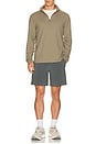 view 4 of 4 Soft Jersey Half Zip Sweater in Cypress Forest