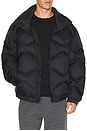 view 1 of 4 Featherweight Stand Neck Quilted Puffer Jacket in Black