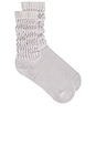 view 1 of 3 Unisex Slouch Socks in Heathered Icy Taupe