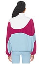 view 4 of 4 Half-zip Tennis Pullover in Raspberry Rave, Dreamy Blue, & White