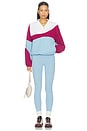view 5 of 4 Half-zip Tennis Pullover in Raspberry Rave, Dreamy Blue, & White