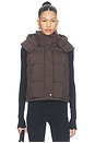 view 1 of 5 Wunder Puff Cropped Vest in Mahogany Muse