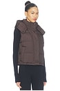 view 4 of 5 Wunder Puff Cropped Vest in Mahogany Muse