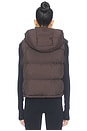 view 5 of 5 Wunder Puff Cropped Vest in Mahogany Muse