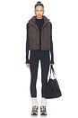 view 6 of 5 Wunder Puff Cropped Vest in Mahogany Muse