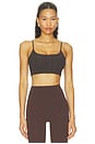 view 1 of 4 UnderEase Ribbed Bralette in Mahogany Muse