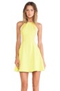 view 1 of 4 Light It Up Flare Dress in Yellow & Nude