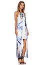 view 2 of 3 MAXIVESTIDO SMOKE AND MIRRORS in Blue Print & White