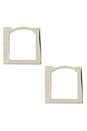 view 2 of 3 Square Hoop Earrings in 925 Sterling Silver