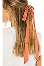 view 1 of 2 Long Tail Scrunchie in Silk Charmeuse Fireside
