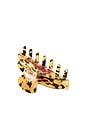 view 3 of 3 Mlb Yankees Rhinestone Hair Clip in Tortoise Shell
