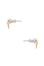 view 2 of 3 The Mini Spike Stud Earrings in Gold