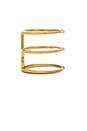 view 2 of 3 The Triple Spear Bangle in Antique Gold