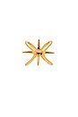 view 3 of 3 Criss Cross Starburst Ring in Antique Gold